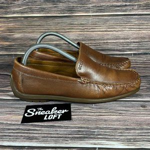 Ecco Women's Brown Leather Driving Loafers